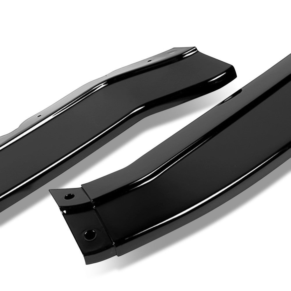 [Painted Gloss Black] Front Bumper Lip Chin Side Canard V1 For 14-19 Corvette C7