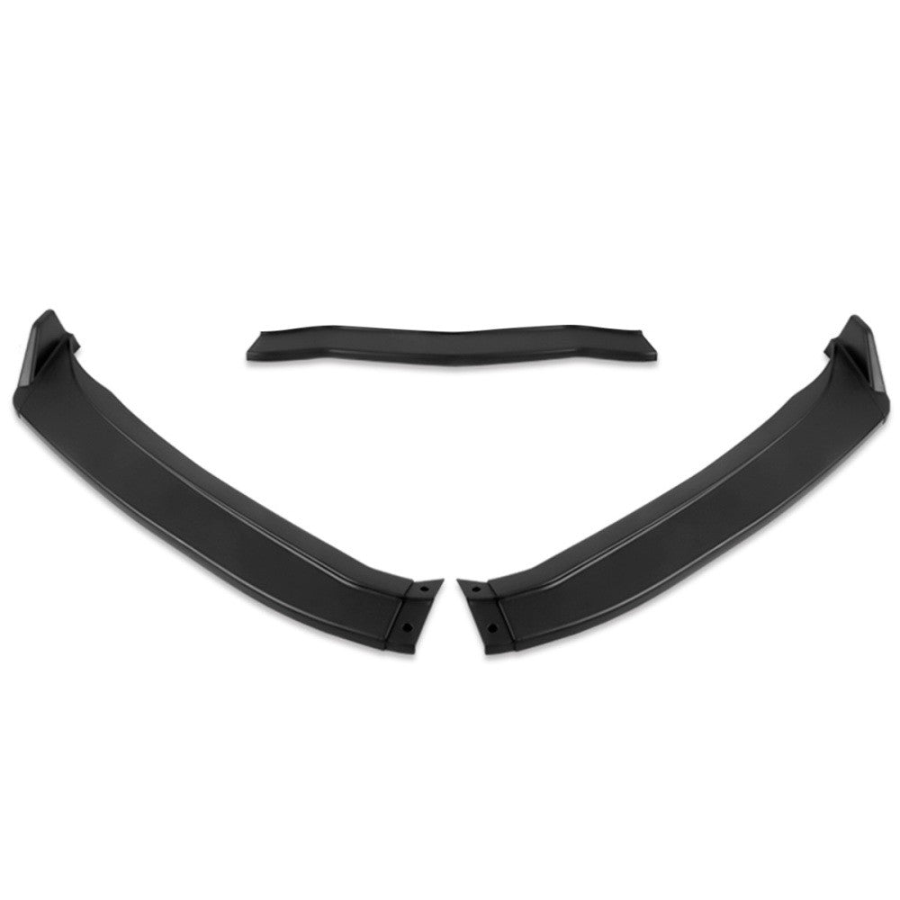 [Matte Black] Front Bumper Lip Chin Guard Side Canard V1 For 14-19 Corvette C7
