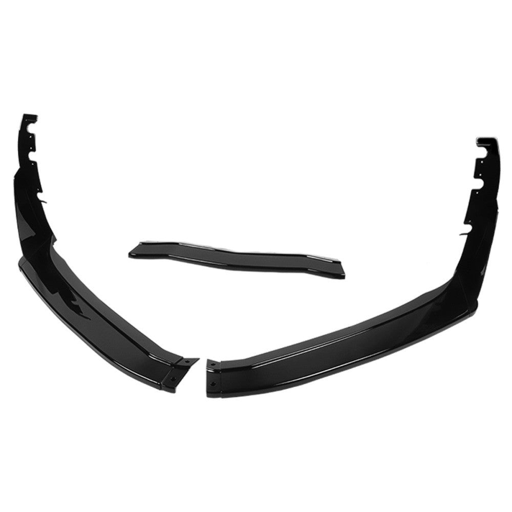 [Painted Gloss Black] Front Bumper Lip Chin Side Canard V2 For 14-19 Corvette C7