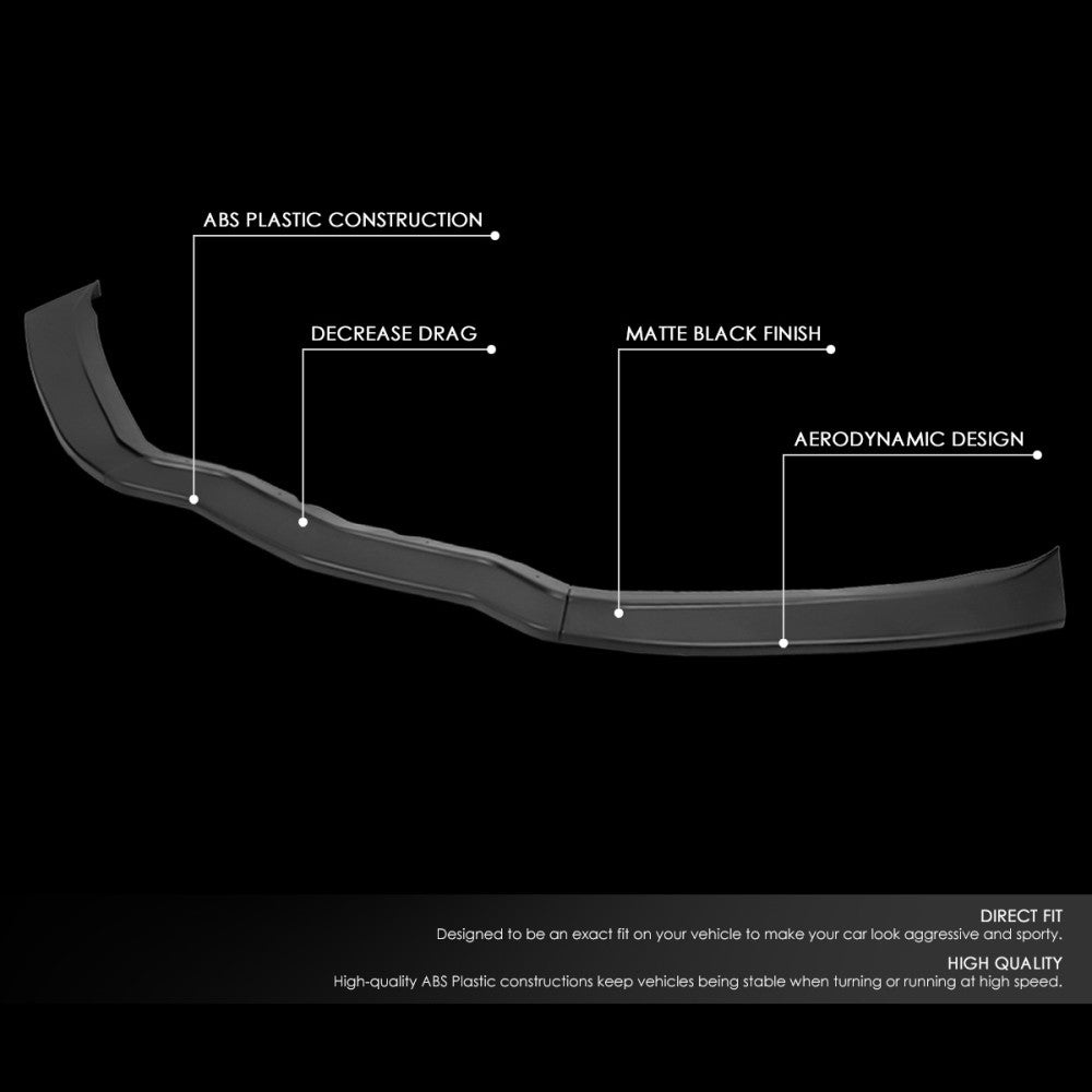 [Matte Black] Front Bumper Lip Guard Body Kit For 14-19 Chevrolet Corvette C7