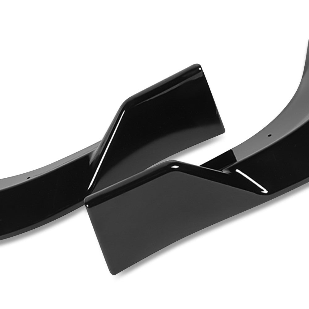 [Painted Gloss Black] Front Bumper Lip Guard Kit For 11-14 Dodge Charger SRT8