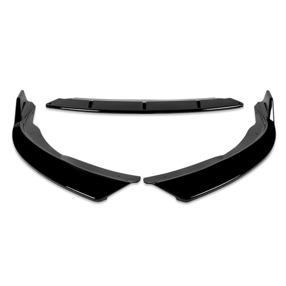 [Painted Gloss Black] Front Bumper Lip Chin Body Kit For 15-17 Toyota Camry XV50