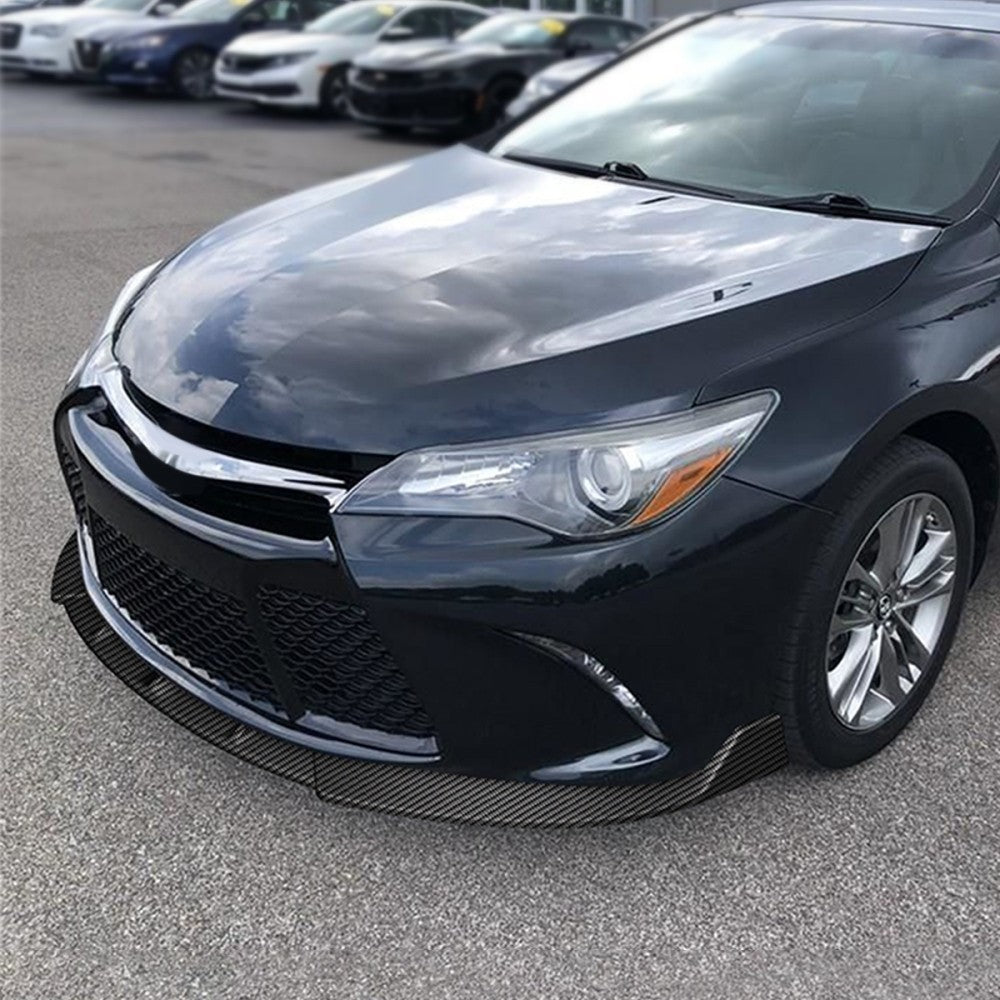 [Carbon Style Look] Front Bumper Lip Guard Body Kit For 15-17 Toyota Camry XV50