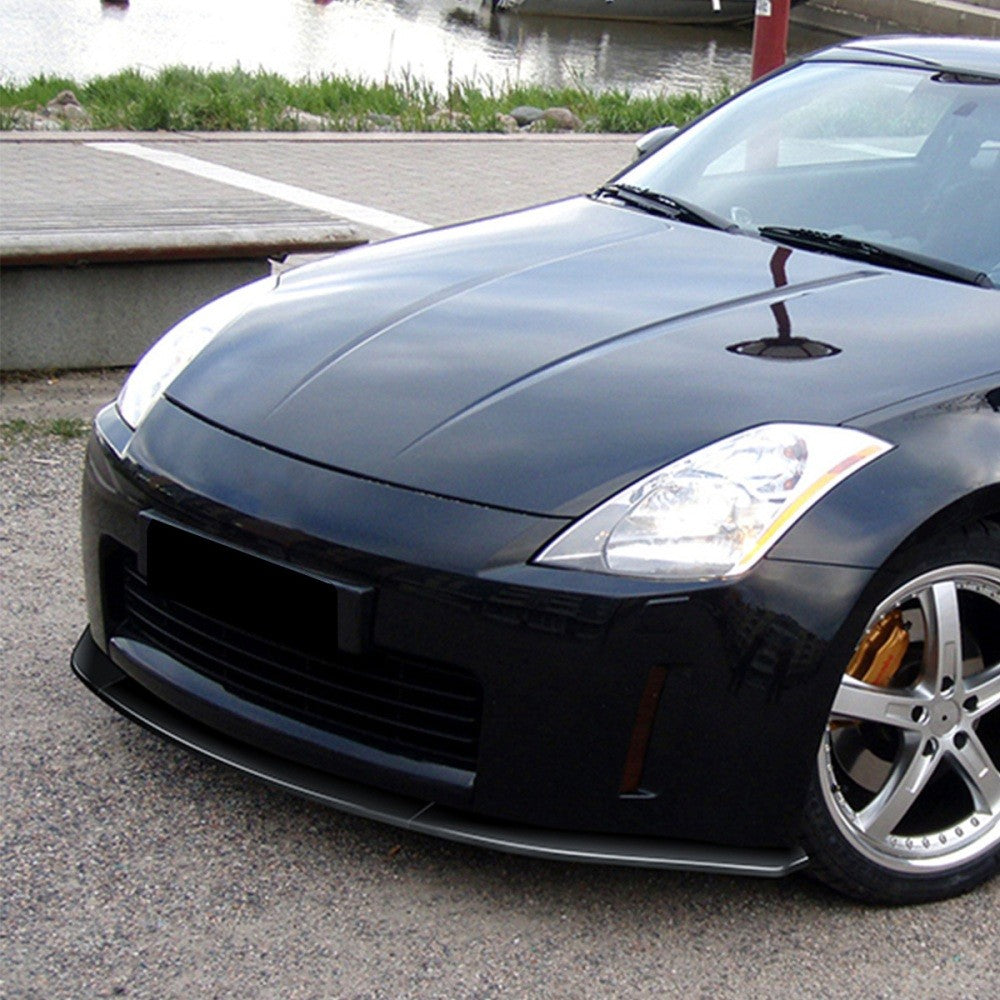 [Painted Gloss Black] Front Bumper Lip Guard Body Kit For 03-05 Nissan 350Z Z33