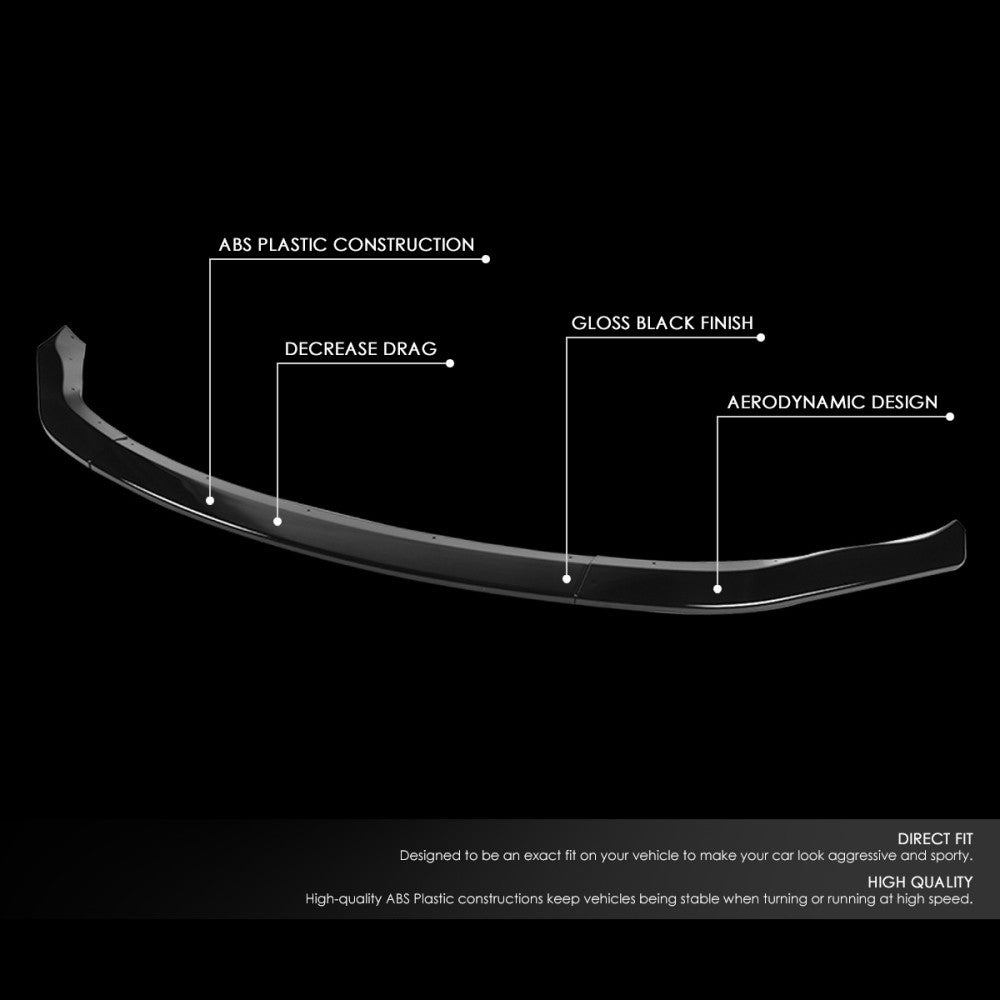 [Painted Gloss Black] Front Bumper Lip Guard Body Kit For 03-05 Nissan 350Z Z33