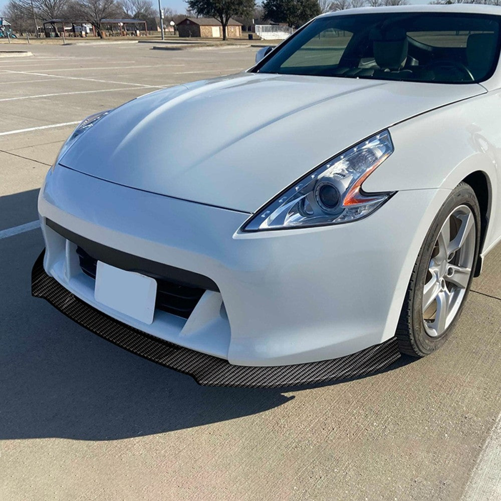 [Carbon Style Look] Front Bumper Lip Guard Body Kit For 09-12 Nissan 370Z Z34