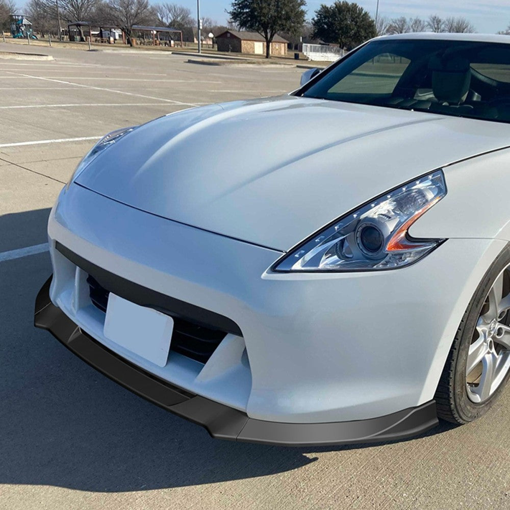[Matte Black] Front Bumper Lip Chin Guard Body Kit For 09-12 Nissan 370Z Z34