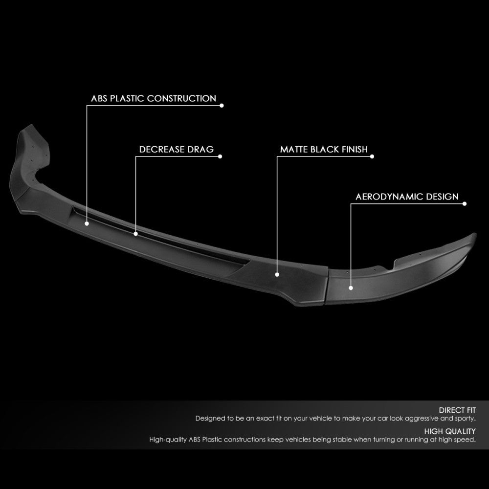 [Matte Black] Front Bumper Lip Chin Guard Body Kit For 09-12 Nissan 370Z Z34