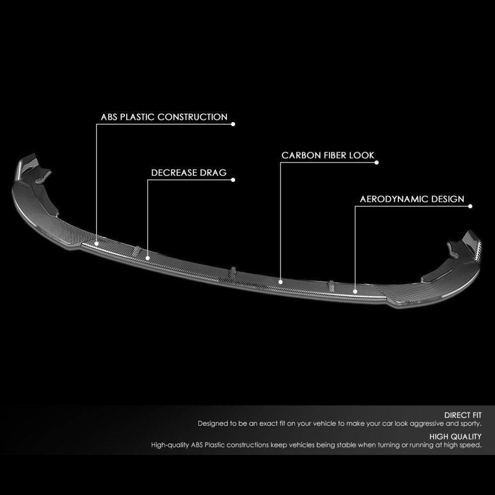 [Carbon Style Look] Front Bumper Lip Guard Body Kit For 15-17 Hyundai Sonata LF