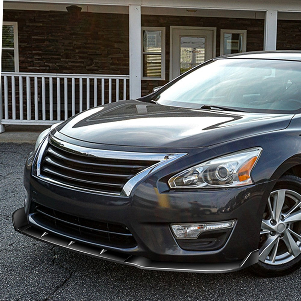 [Painted Gloss Black] Front Bumper Lip Body Kit For 13-15 Nissan Altima 4DR L33