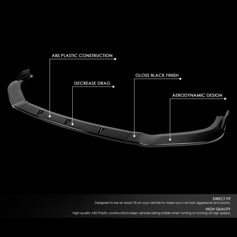 [Painted Gloss Black] Front Bumper Lip Body Kit For 13-15 Nissan Altima 4DR L33