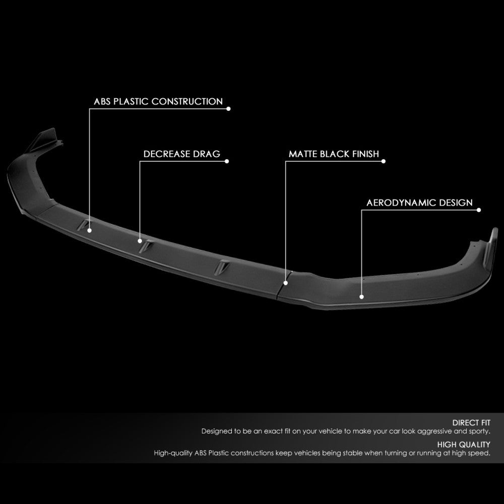 [Matte Black] Front Bumper Lip Guard Body Kit For 13-15 Nissan Altima 4DR L33