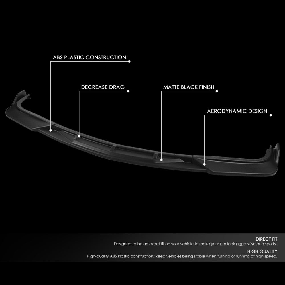 [Matte Black] Front Bumper Lip Guard For 08-13 Infiniti G37 2DR Coupe V36 Gen4