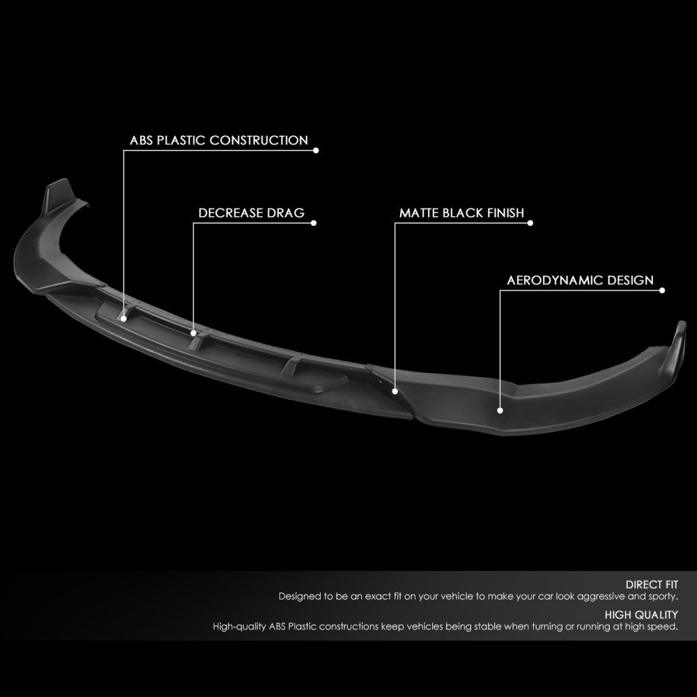 [Matte Black] Front Bumper Lip Chin Guard Body Kit For 11-14 Hyundai Sonata YF