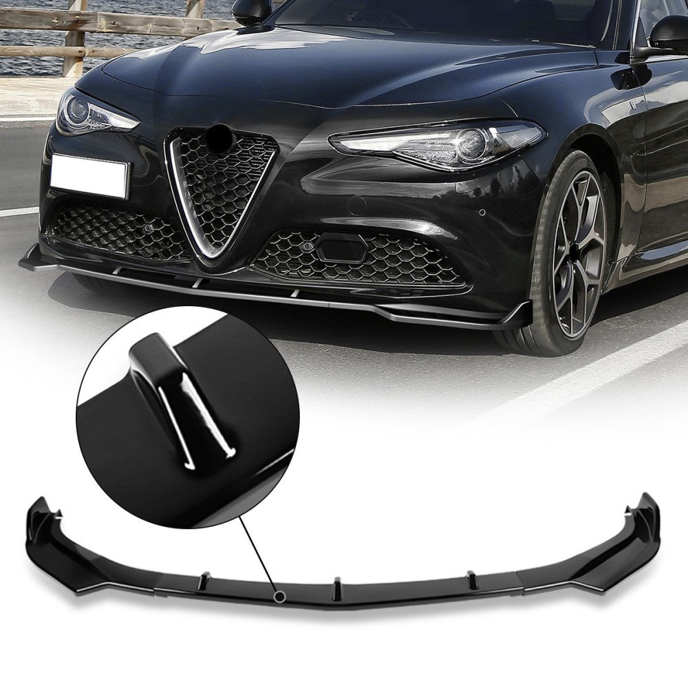 BFC Glossy Black Front Bumper Lip Wing 17-21 Alfa Romeo Giulia 27-BMPL-F584-PBK