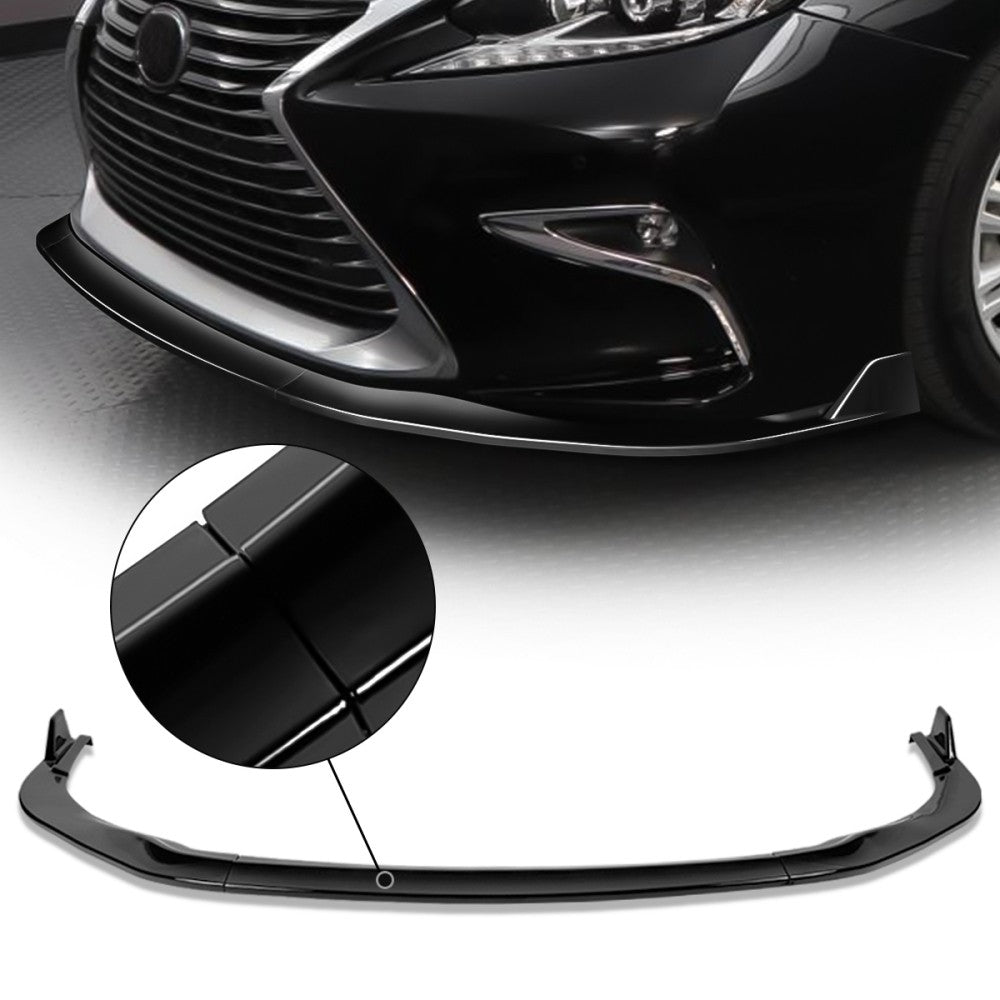 BFC Glossy Black Front Bumper Lip Wing 16-18 ES300h ES350 XV60 27-BMPL-F588-PBK