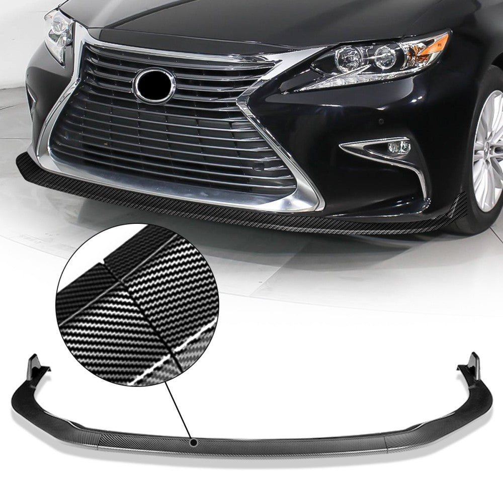 BFC Carbon Look Front Bumper Lip Wing Diffuser 16-18 ES300h ES350 XV60 27-BMPL-F588-PCF