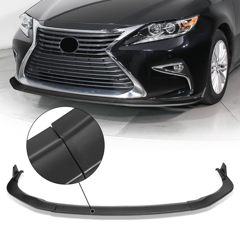 BFC Matte Black Front Bumper Lip Wing Diffuser 16-18 ES300h ES350 XV60 27-BMPL-F588