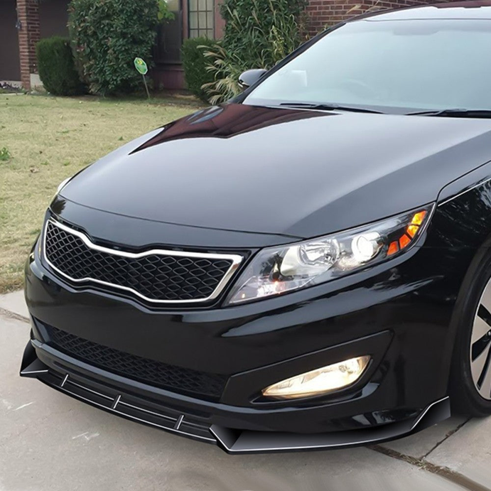 [Painted Gloss Black] Front Bumper Lip Guard For 11-13 Kia Optima SX Hybrid TF