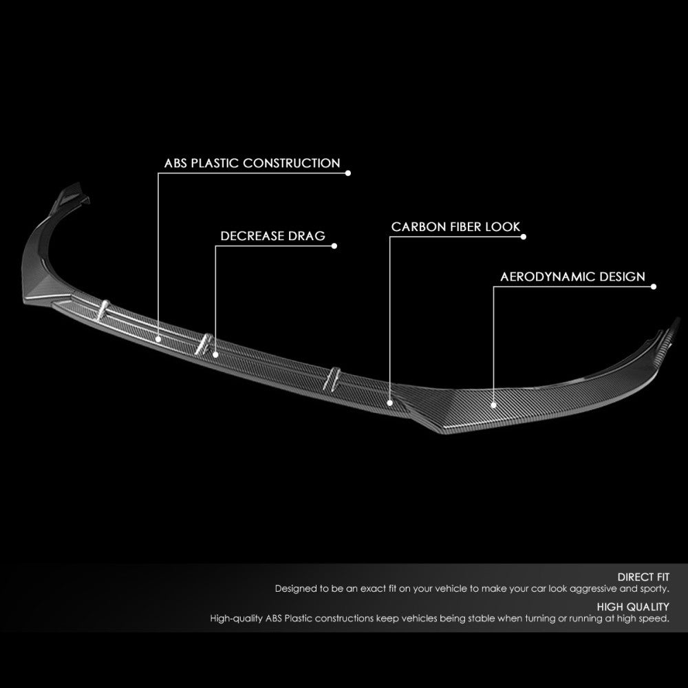 [Carbon Style Look] Front Bumper Lip Guard For 11-13 Kia Optima SX Hybrid TF