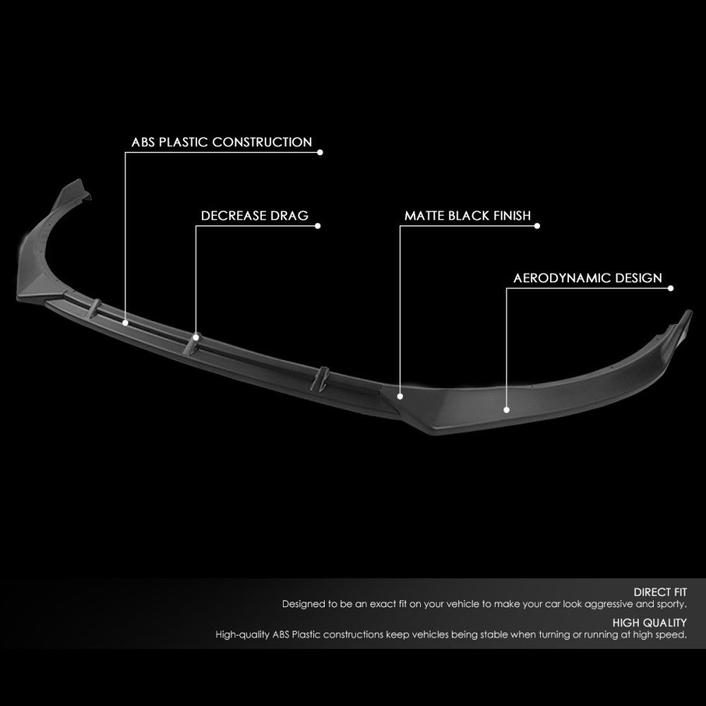 [Matte Black] Front Bumper Lip Guard Body Kit For 11-13 Kia Optima SX Hybrid TF