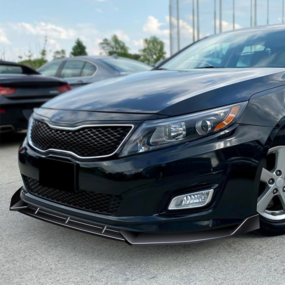 [Painted Gloss Black] Front Bumper Lip For 14-15 Kia Optima EX Limited LX SX TF