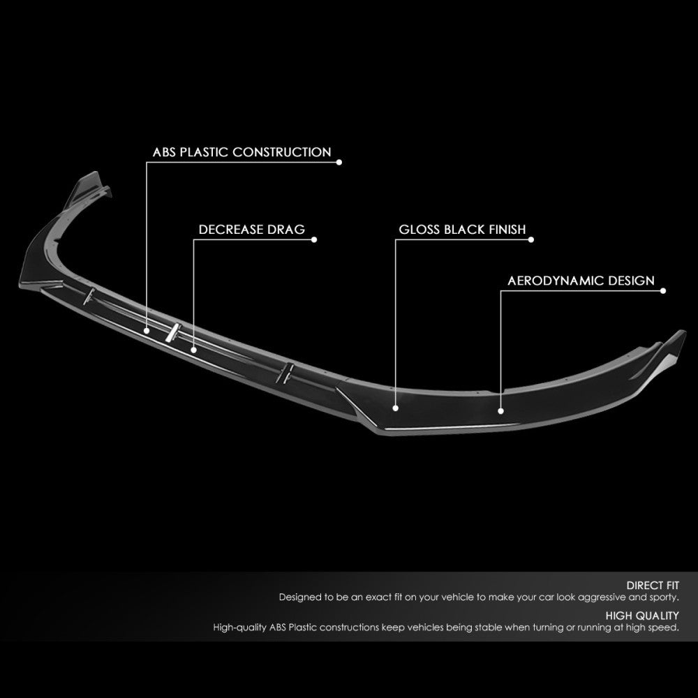[Painted Gloss Black] Front Bumper Lip For 14-15 Kia Optima EX Limited LX SX TF