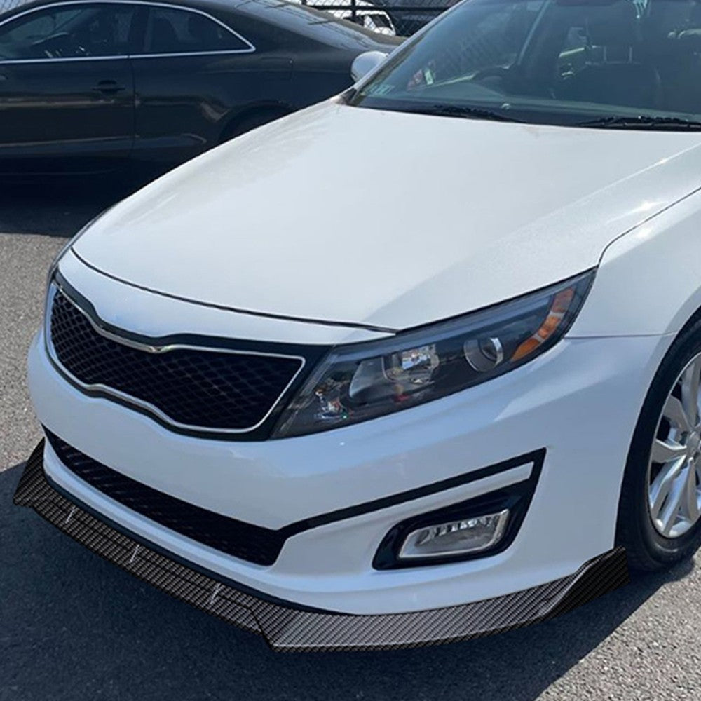[Carbon Style Look] Front Bumper Lip For 14-15 Kia Optima EX Limited LX SX TF