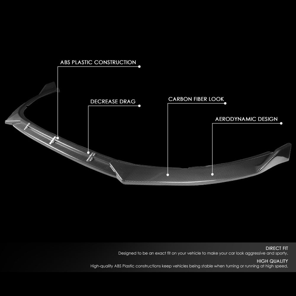 [Carbon Style Look] Front Bumper Lip For 14-15 Kia Optima EX Limited LX SX TF