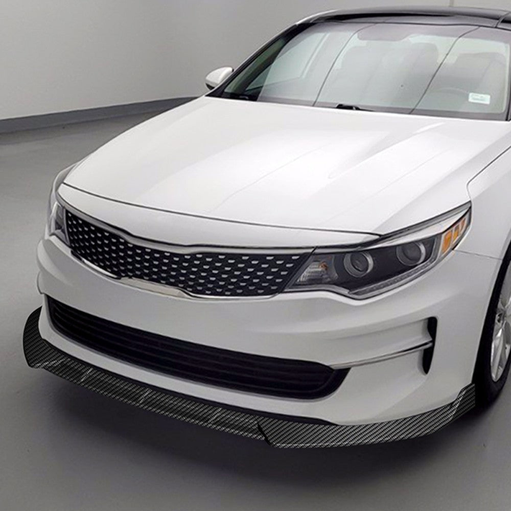 [Carbon Style Look] Front Bumper Lip Chin For 16-18 Kia Optima EX LX LX-Turbo JF