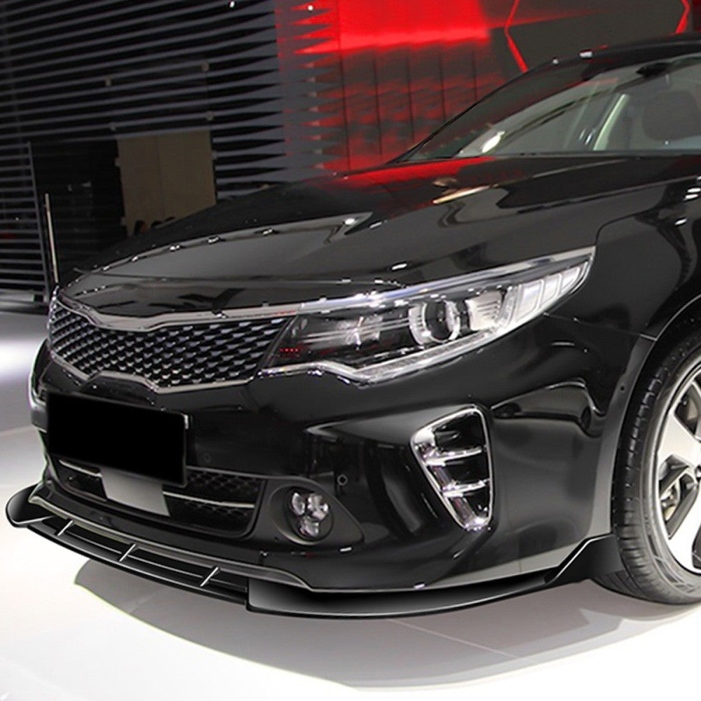 Painted Gloss Black Front Bumper Lip 16 18 Kia Optima S SX SXL JF