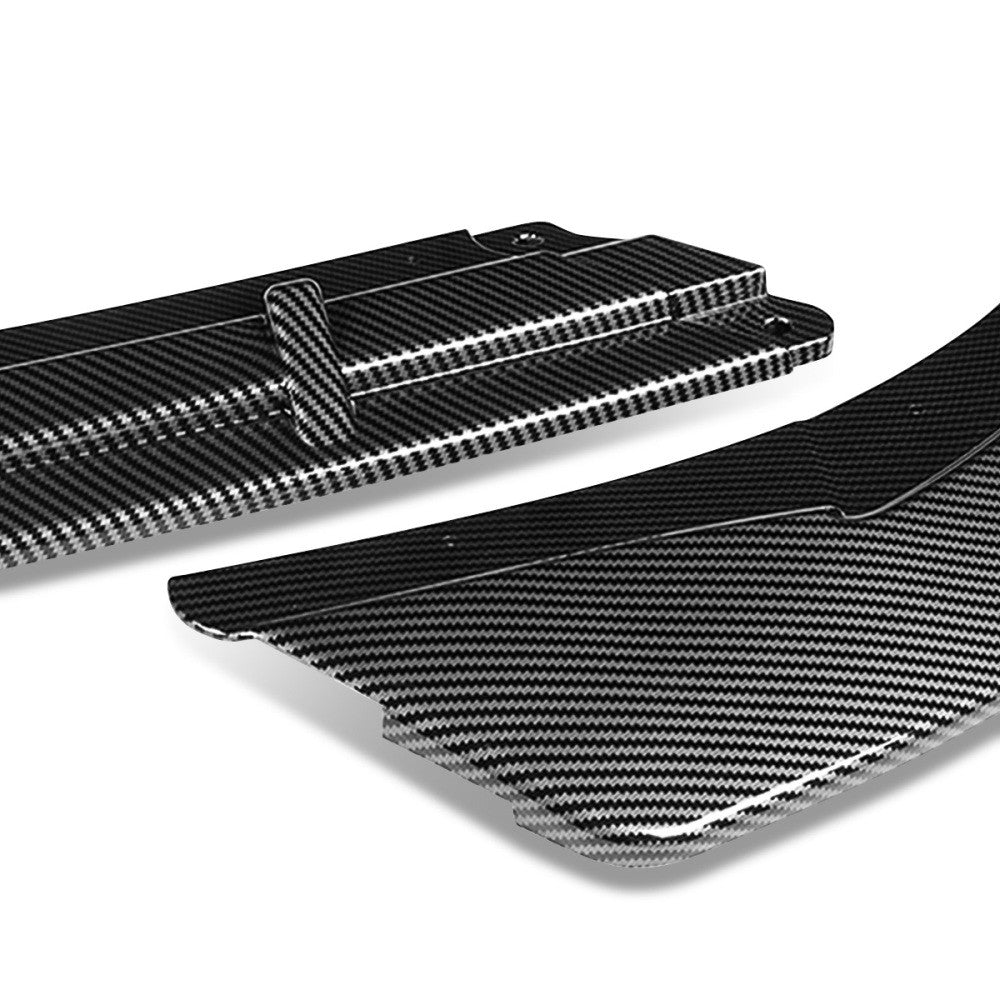 [Carbon Style Look] Front Bumper Lip Chin Guard For 16-18 Kia Optima S SX SXL JF