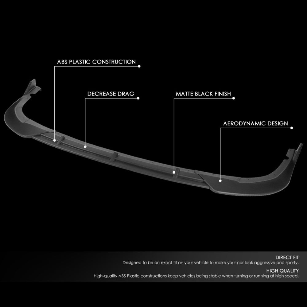 [Matte Black] Front Bumper Lip Guard Body Kit For 16-18 Kia Optima S SX SXL JF