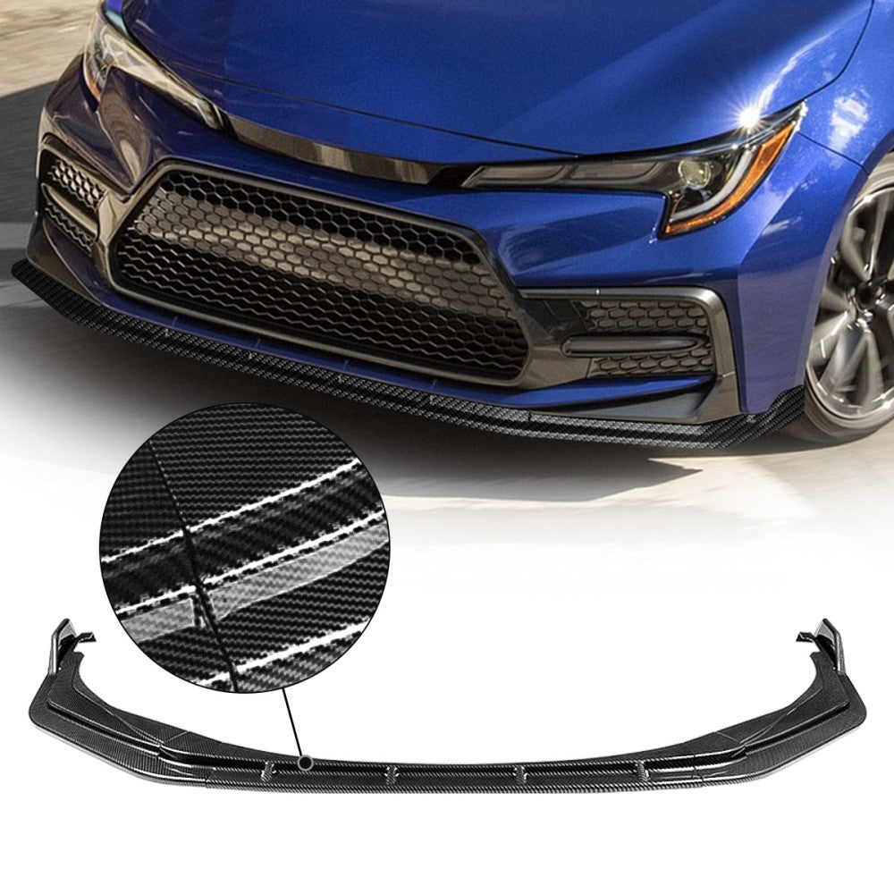 BFC Carbon Look Front Bumper Lip Wing Diffuser 20+ Corolla 4DR SE XSE 27-BMPL-F593-PCF