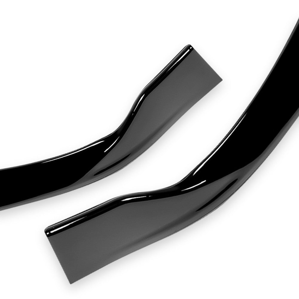 BFC Glossy Black Front Bumper Lip Wing Diffuser 16-20 Tesla Model S 27-BMPL-F595-PBK