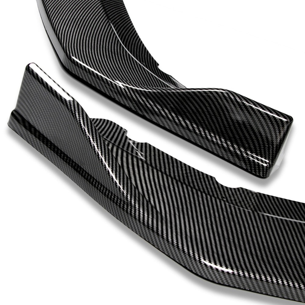 [Carbon Style Look] Front Bumper Lip Guard Body Kit For 16-21 Honda Civic FC/FK