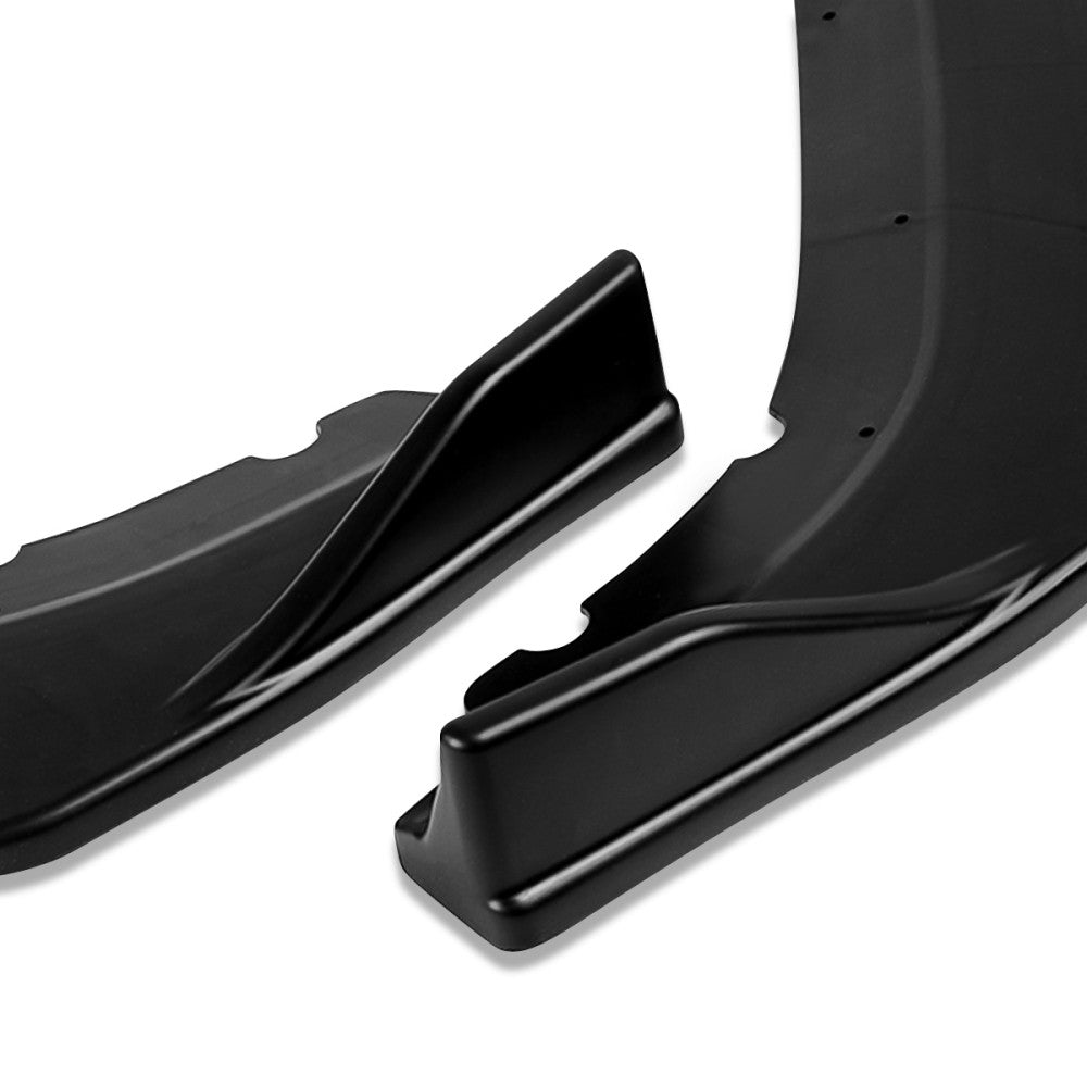 [Matte Black] Front Bumper Lip Chin Guard Body Kit For 16-21 Honda Civic FC/FK