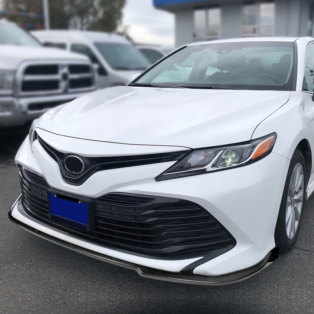 [Carbon Style Look] Front Bumper Lip Body Kit For 18-20 Toyota Camry SE XSE XV70