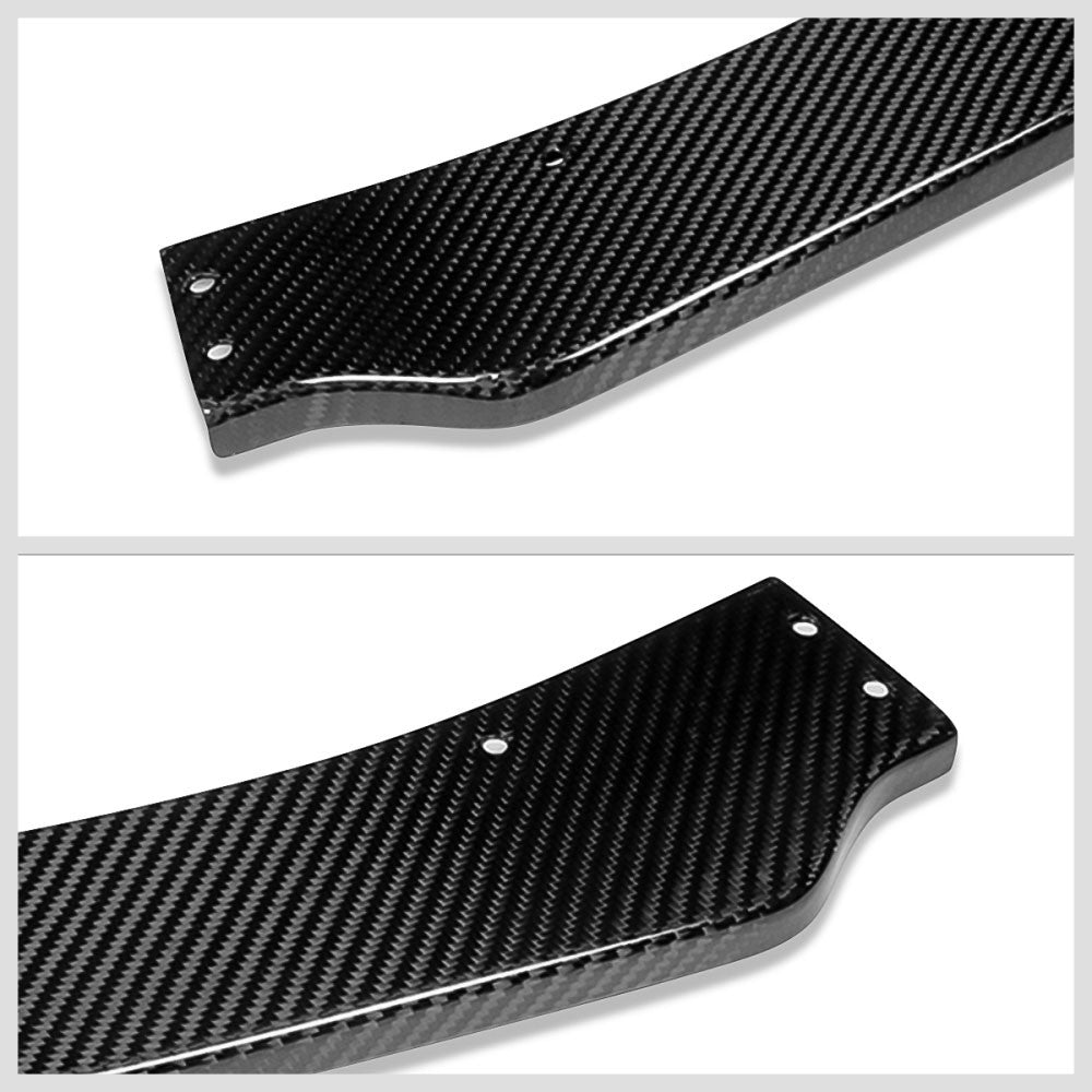 [Real Glossy Carbon Fiber] Front Bumper Lip Guard For 18-20 Toyota Camry SE XSE