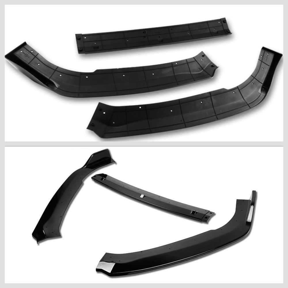[Painted Gloss Black] Front Bumper Lip Guard For 18+ Honda Accord Sedan CV Gen10