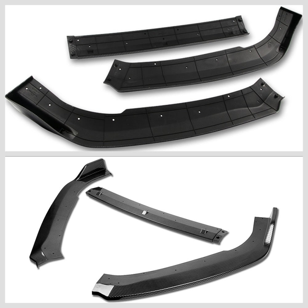 [Carbon Style Look] Front Bumper Lip Guard For 18+ Honda Accord Sedan CV Gen10