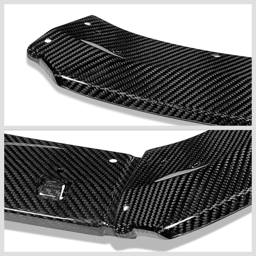 [Real Glossy Carbon Fiber] Front Bumper Lip For 18+ Honda Accord Sedan CV Gen10
