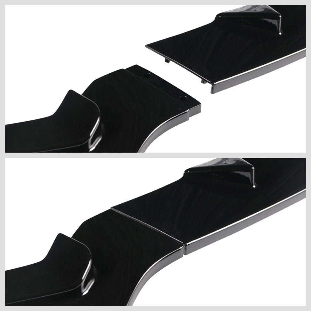 [Painted Gloss Black] Front Bumper Lip For 14-17 Infiniti Q50 Sport Line Bumper