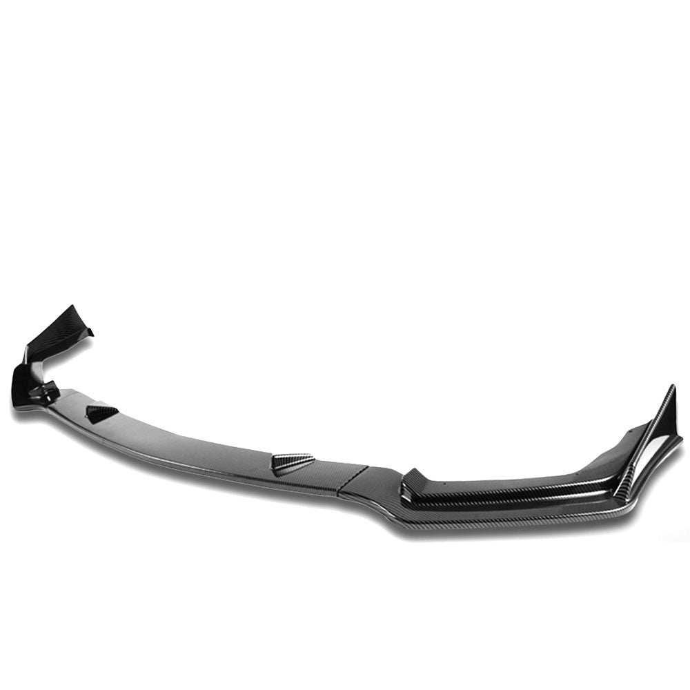 Carbon Style Look Front Bumper Lip 14-17 Infiniti Q50 Sport Line Bumper 27-BMPL-F-630-PCF