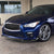 [Carbon Style Look] Front Bumper Lip For 14-17 Infiniti Q50 Sport Line Bumper