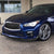 [Matte Black] Front Bumper Lip Guard For 14-17 Infiniti Q50 Sport Line Bumper