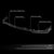 [Matte Black] Front Bumper Lip Guard For 14-17 Infiniti Q50 Sport Line Bumper