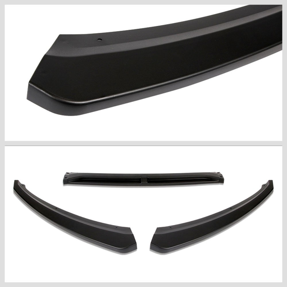 [Matte Black] Front Bumper Lip Chin Wing Guard Body Kit For 15-18 Ford Focus