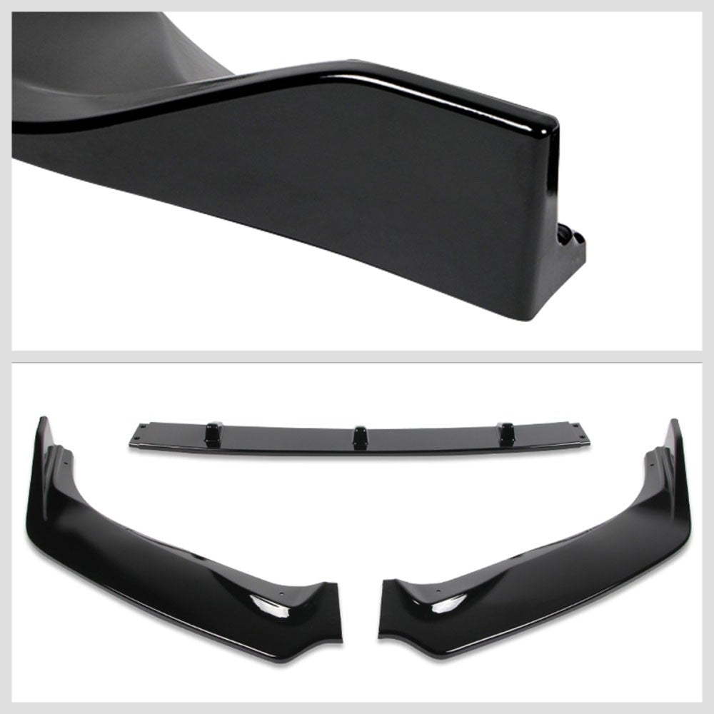 [Painted Gloss Black] Front Bumper Lip Guard Body Kit For 16-19 Nissan Sentra