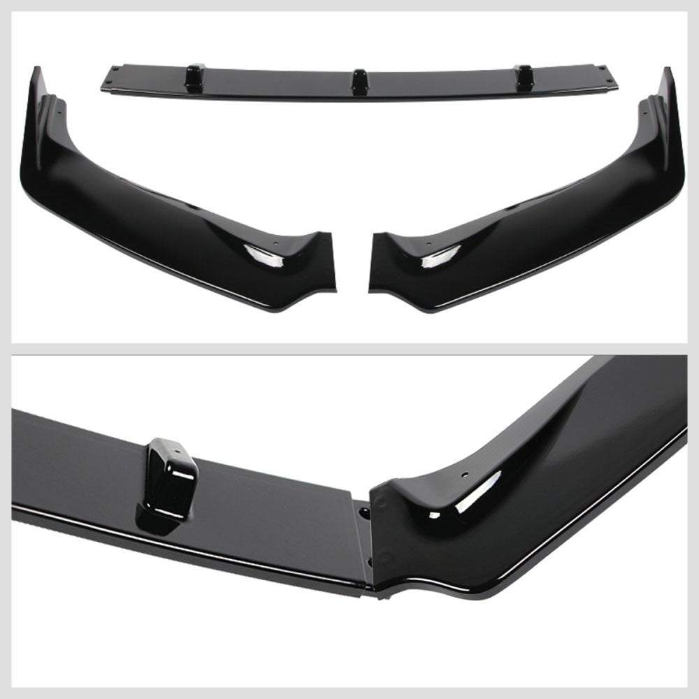 [Painted Gloss Black] Front Bumper Lip Guard Body Kit For 16-19 Nissan Sentra